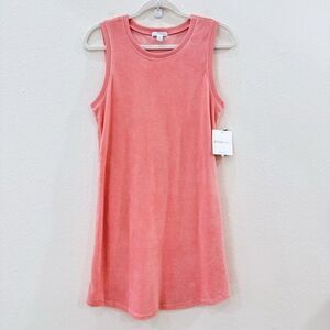 New Beyond Yoga Women's Size Small Peach Blush French Terry Out of Town Dress